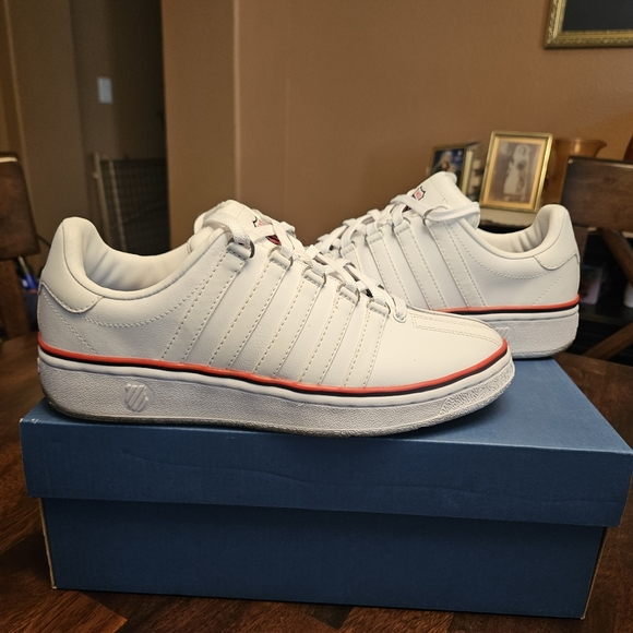 K-Swiss Vista Lifestyle Shoes UK 5 Women's RRP £ 80 White / Leopard